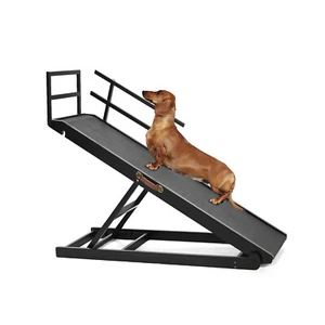 SLSY Wooden Adjustable Dog Ramp with Safety Side, 200LBS Loads Folding Pet Ramp - Picture 1 of 13