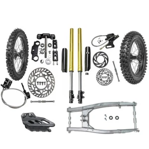 19+16'' Wheel Tire Front Forks Swingarm for Dirt Bike CRF100 XR100 SSR 150-250cc - Picture 1 of 3