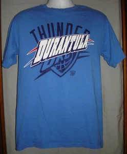 NBA Oklahoma City Thunder Kevin Durant T-Shirt Men's Size M Blue Majestic - Picture 1 of 2