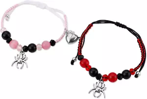 2Pcs Friendship Matching Bracelets, Couple Matching Bracelets Love Magnetic Suct - Picture 1 of 12