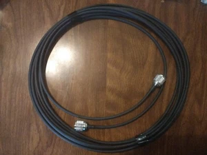 25 Ft. Premium Amphenol PL259 to PL259, 50 ohm Patch / Antenna Cable, *USA-Made* - Bild 1 von 4