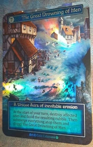 The Great Drowning Of Men Foil Unique. Sorcery Contested Realm - Picture 1 of 2