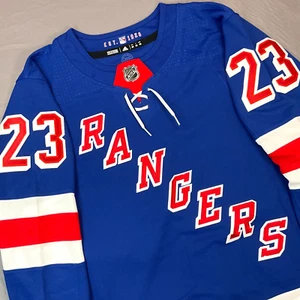 New adidas Adam Fox New York Rangers Authentic Sewn NHL Jersey Sz 50 $229 - Picture 1 of 12