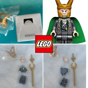 LEGO Super Heroes Loki Minifigure 6869 Marvel Avengers💪🏼w/Sealed Cape & Helmet - Picture 1 of 4