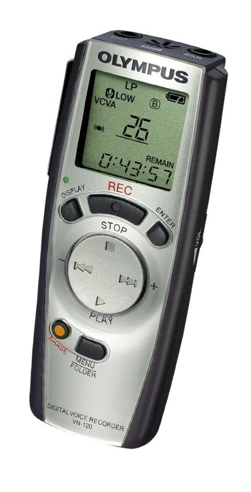 Olympus Vn-120pc Handheld Digital Voice Recorder Audio Notetaker A3l