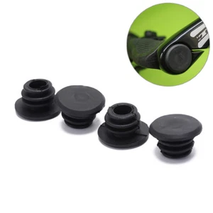 4pcs Bike Black Mini Rubber Grip Handlebar Bar End Plugs Stoppers Caps S&PS - Picture 1 of 10