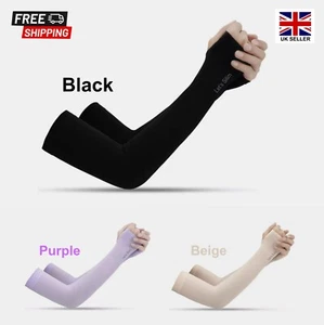 3 Pairs Cooling Arm Sleeves Cover UV Sun Protection Sports Outdoor For Men Women - Picture 1 of 9