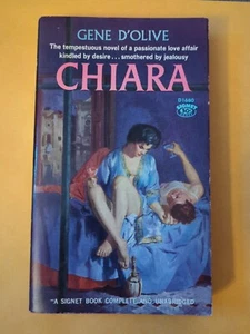 CHIARA GENE D'OLIVE SIGNET VINTAGE PAPERBACK BOOK RARE - Imagen 1 de 1