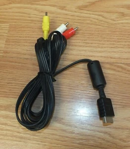 Genuine Sony PlayStation Audio Video AV Cables / Cord For Game Console *READ* - Picture 1 of 4