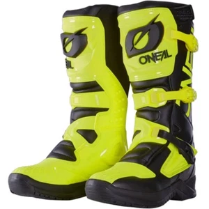 O'Neal Motocross Boots RSX Black / Neon Yellow UK6 EU39 MX Off Road Motorbike - Picture 1 of 6