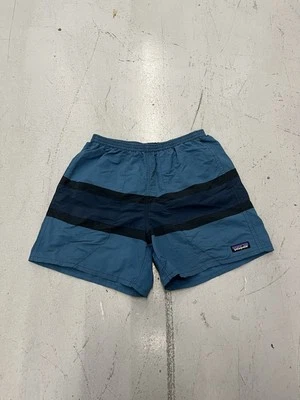 Pantalones Cortos Patagonia Baggies 5 Pulgadas PEQUEÑOS Bañador a Rayas Nylon Forrado Atlético Foto 1 de 4