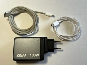 Chargeur Verbatim GNC-100 GaN 100W 4 ports 32202 - Photo 1/8