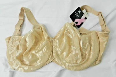 Sutiã Wacoal Awareness Feminino 34H Bege Underwire Cobertura Total Suporte de Renda - Imagem 1 de 4