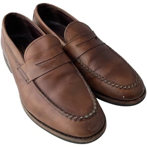 Allen Edmonds Nomad Cognac Leder Penny Halbschuhe Herren Größe 9,5 EEE LESEN - Bild 1 von 15