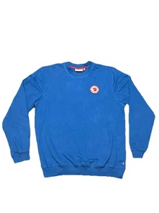 Maglione uomo Fjallraven 1960 logo distintivo XL blu manica lunga cotone - Foto 1 di 5