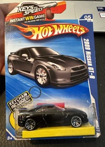 Hot Wheels Keys To Speed 2009 NISSAN GT-R R35 NIGHTBURNERZ - BLACK w/ KEYCHAIN - Picture 1 of 5