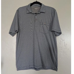 Toad&Co Womens Small Polo Shirt Blue Stripe Short Sleeve Collared Lightweight - Picture 1 of 6