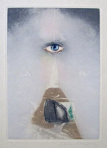 JOSEPH GOLDYNE Signed 1986 Color Etching/Aquatint - Picture 1 of 3