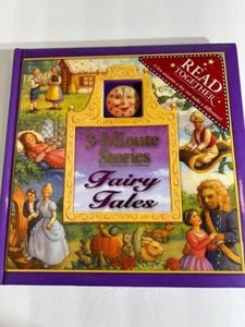 3-Minute Stories Fairy Tales Book 2006 Cinderella Sleeping Beauty Little Mermaid - Picture 1 of 4