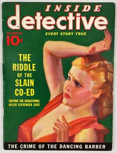 Inside Detective Magazine, Dezember 1936, Vintage True Crime Stories, Pulp - Bild 1 von 5