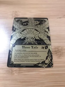 Naruto CCG Three Tails 814 Super Rare Black & Gold Foil 1st Edition - Picture 1 of 4