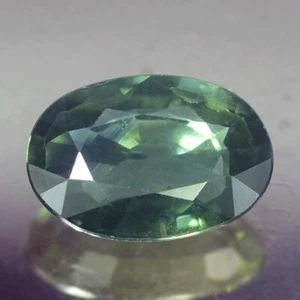 1.09CT AWESOME VVS OVAL BLUE GREEN HEATED ONLY THAILAND SAPPHIRE NATURAL - Picture 1 of 3