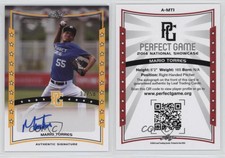2014 Leaf Perfect Game Showcase Auto Gold /50 Mario Torres #A-MT1 Auto