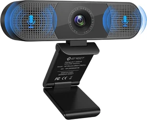 Webcam mit Mikrofon Lautsprecher 1080P mit Objektivabdeckung 90 ° Sichtfeld Auto - Afbeelding 1 van 7