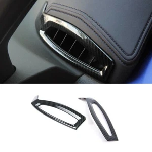 Cubierta de salida de aire delantera superior de fibra de carbono para Toyota C-HR CHR 2017-23 - Imagen 1 de 5