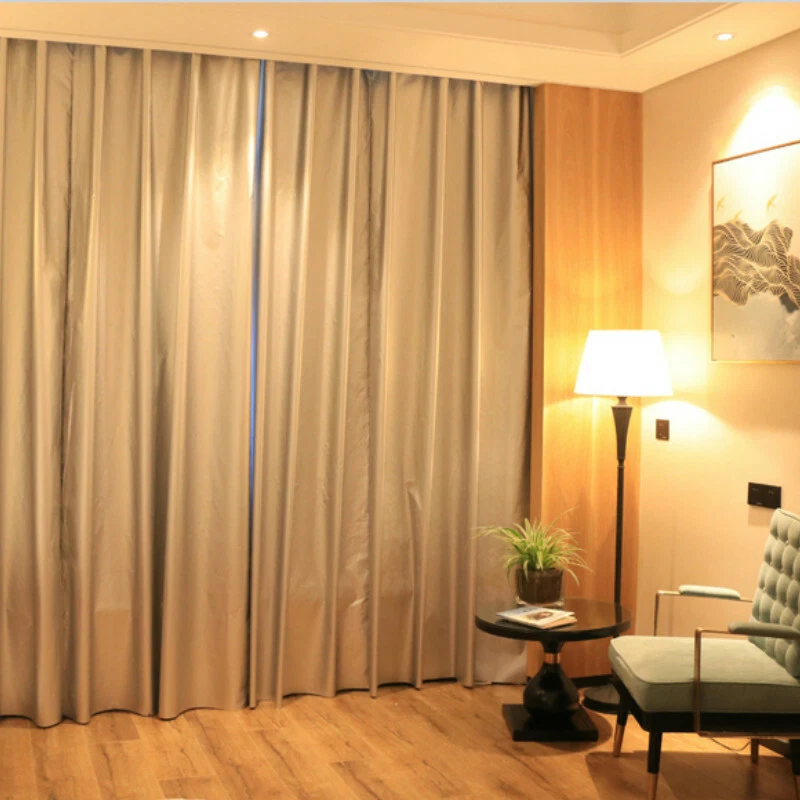 Window Blackout Curtain Linings Fabric Thermal Insulation Silver Ready Made Home - Image 1 of 4