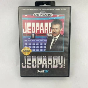 Jeopardy Sega Genesis Video Game 1992 TESTED COMPLETE - Picture 1 of 6