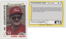 1990 Best Cedar Rapids Reds All Decade Don Buchheister #34