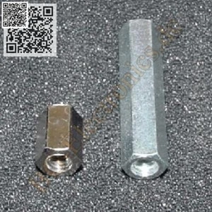 2 x DBIME M3x24 SW5.5 Distanzbolzen Abstandsbolzen Round brass space 2pcs - Picture 1 of 1