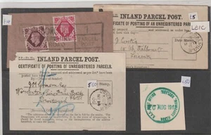 1904/62 LEICESTERSHIRE x 4 POSTAL HISTORY ITEMS 3 PARCEL POST & RUTLAND RAF PO - Picture 1 of 1