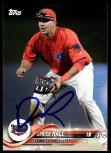 2018 Topps Pro Debut Darick Hall Auto Clearwater Threshers #185 Signed - Picture 1 of 2