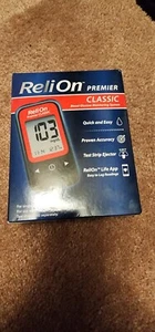ReliOn Premier CLASSIC Blood Glucose Monitoring System + Lancing Device - Zdjęcie 1 z 11