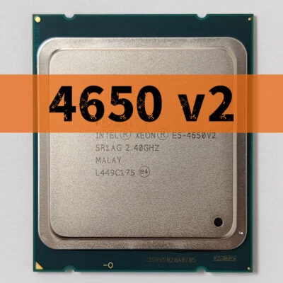 Intel Xeon E5-4650 v2 SR1AG 10 Cores 2.4GHz 95W LGA2011 CPU Processor - Image 1 of 3
