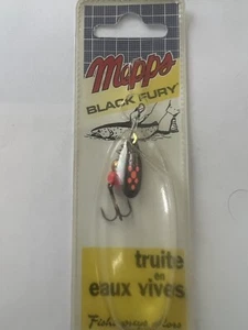 Mepps Comet Black Fury Size 1 Spinner. - Picture 1 of 2