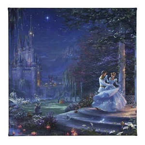 Thomas Kinkade Cinderella (Cinderella Dancing in the Starlight, 14" x 14") - Picture 1 of 8