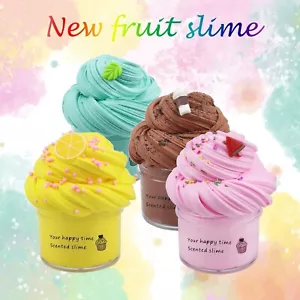 Flauschiger Schleim Zuckerwatte Schlammschaum Wolke Kitt Stressabbau Kinder DE - Bild 1 von 44