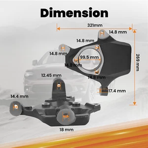 Husillos reductores de caída forjados de 2 pulgadas para Chevy Silverado GMC Sierra 1500 07-16 - Imagen 1 de 17