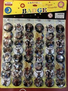 48pcs/Lot cartoon Japanese anime children Badge Button Pin 4.5cm gift