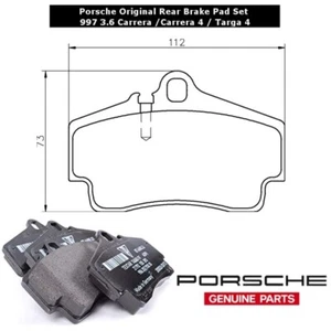 Porsche Original Equipment Rear Brake Pad Set 997 Gen 1 3.6 Carrera / C4 / Targa - Picture 1 of 1