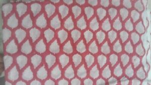 New Cotton Fabric Handmade Hand Block Print Running Loose Sewing Craft Material