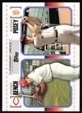 2010 Topps Update Legendary Lineage #LL-74 Johnny Bench / Buster Posey