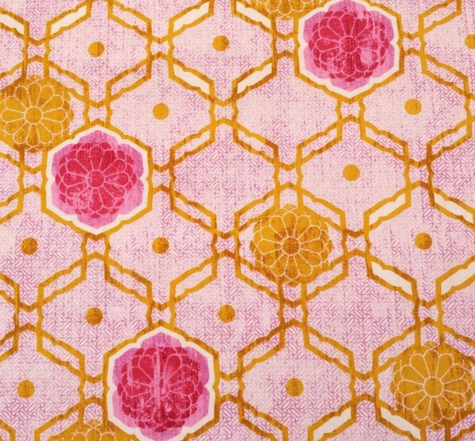 Impressions Fall 2012 Shima Ty Pennington BTY Purple Rose Gold Geometric Floral - Image 1 of 1