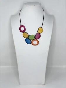 Handmade tagua Nut Set Necklace And Earrings - Picture 1 of 2