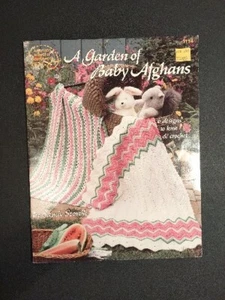 A GARDEN OF BABY AFGHANS ~ 6 Knit & Crochet Designs ~ ASN Leaflet 1114 - Picture 1 of 7