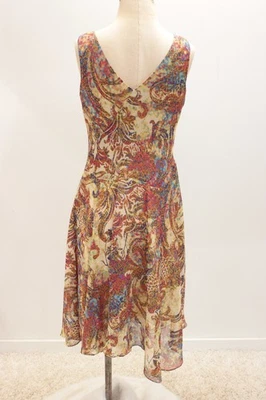 Vestido Evan Picone Para Mujer 12P Pequeño Forrado de Hadas Cottage Core Boho Pradera Foto 1 de 4