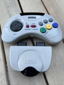 Official Sega Saturn IR Wireless Controller - HSS-0125 HSS-0126 Infrared White - Picture 1 of 6